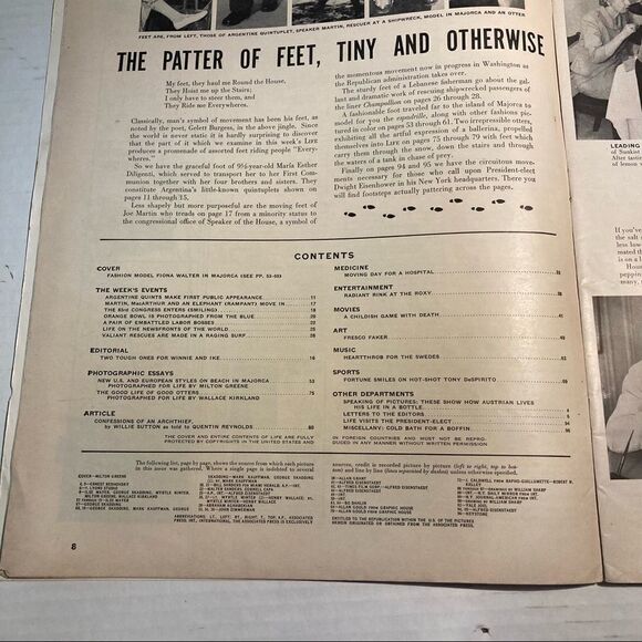 LIFE Magazine Vintage January 12, 1953, - Picture 4 of 8